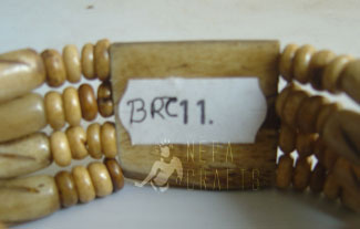 BRC 11 Red Indian Yak Bone Bracelet,Nepal  