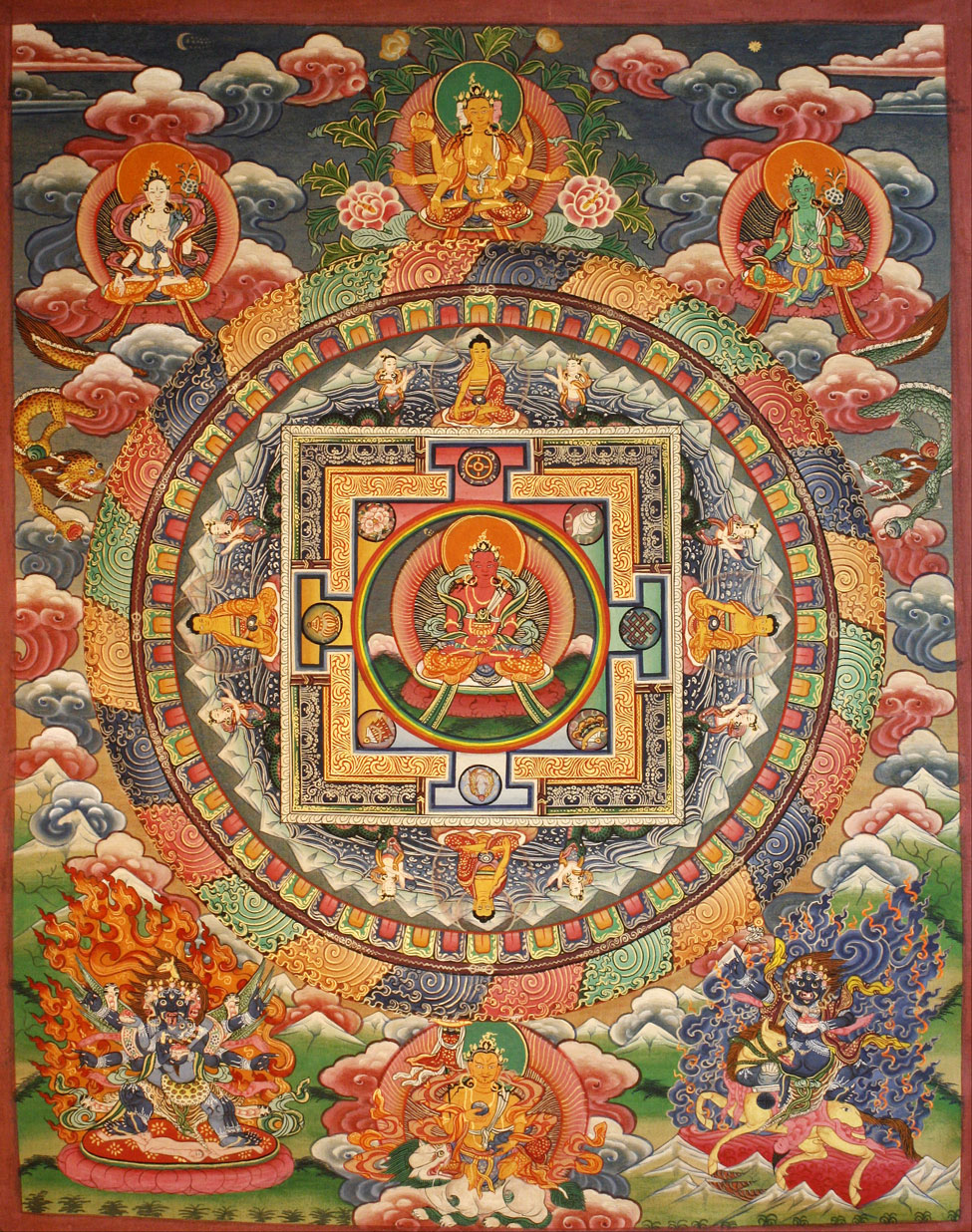   www.garudaexpress/NepaCrafts/images/Thangka/MandalaP7/287 B